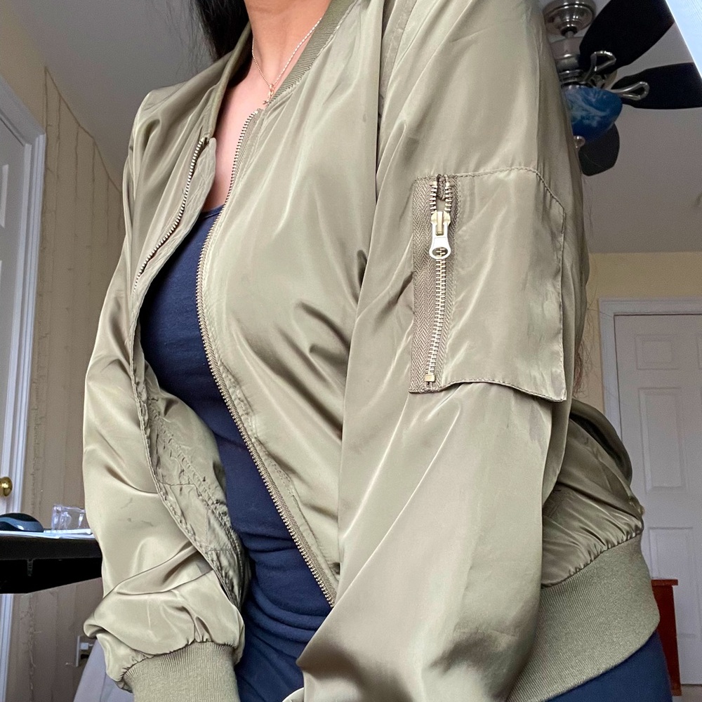 Green Bomber Jacket
